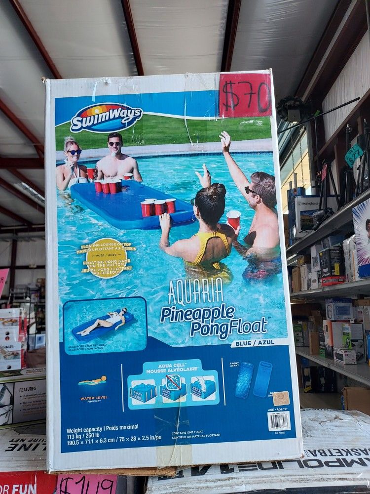 SwimWays Aquaria Pineapple pong float