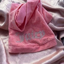 Juicy couture velvet pink pet jacket