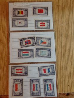 WWll vintage overrun countries stamp collection.