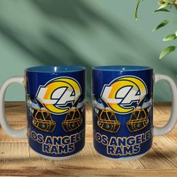 15oz Blue Ceramic Mug Los Angeles Rams