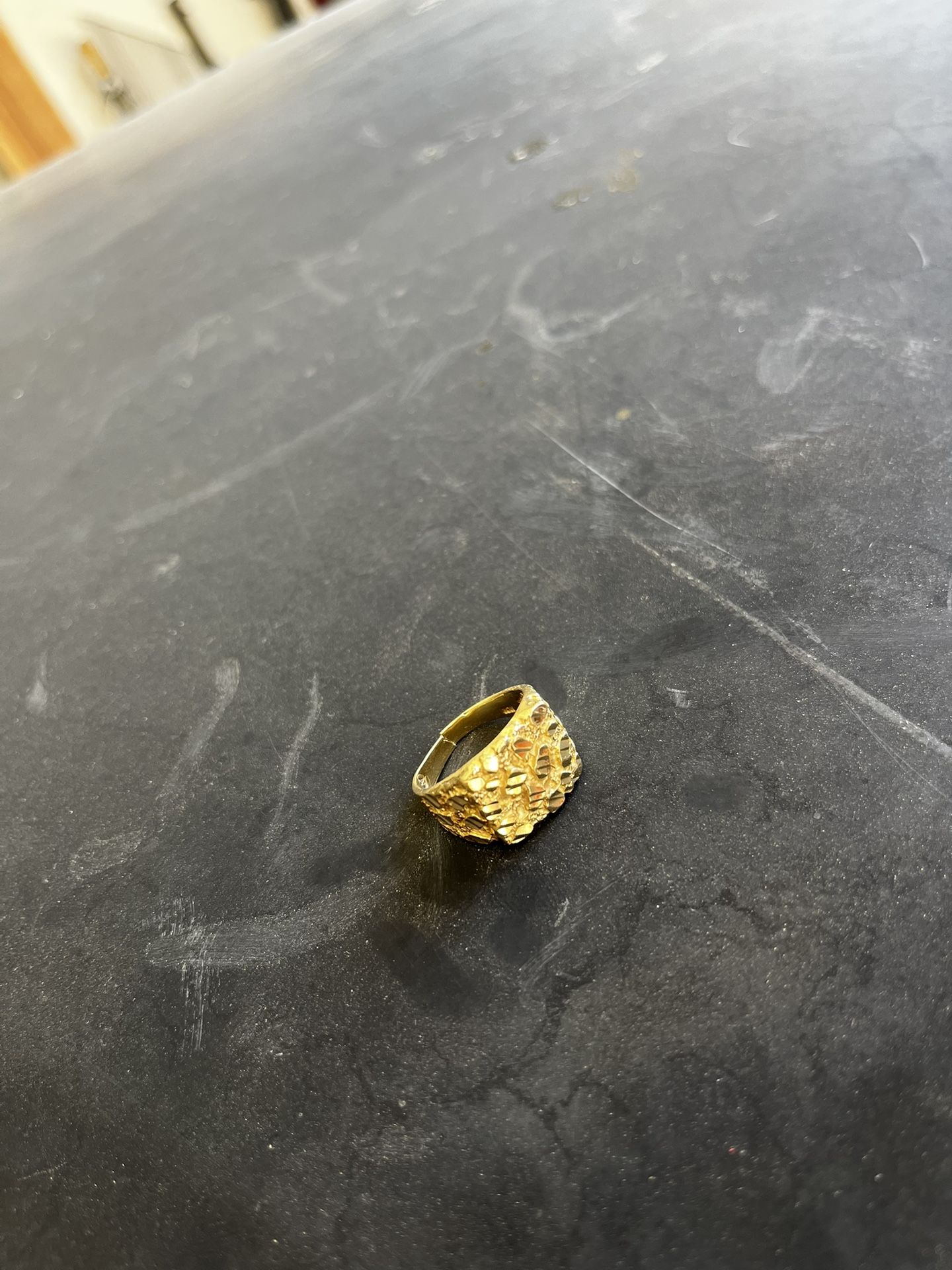 10k golden nugget ring