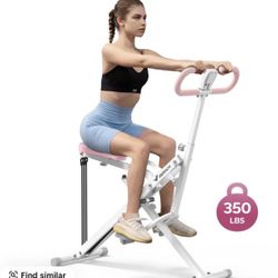 Merach Squat Machine Glutes Workout Adjustable Resistance Foldable Exercise Equipment Leg Exercise Machine with 350lbs Weight Capacity, Rowing Machine