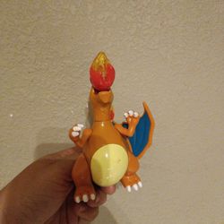 Charizard Pokemon Figure Hasbro Kanto Starter 2000 Original Toy Flame Blaster Missing One Wing