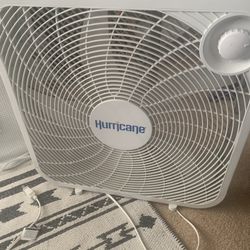 20 Inch Box Fan From Hurricane Like New 