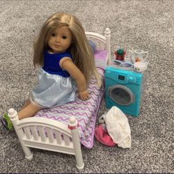 American Girl Doll with Bed + Accessories