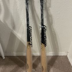 New Rawlings Northwood professional league baseball bats:  $120 each Firm