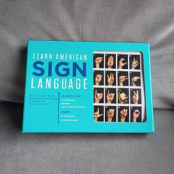 "Learn American Sign Language" Complete Package (Book & Flash cards)  