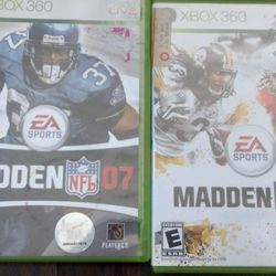 Lot Of 2 Xbox 360 Madden Games