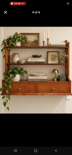 Dainty Plate Rack/Trinket Display Shelf