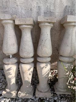 Concrete pillars- Lawn, garden, patio deco