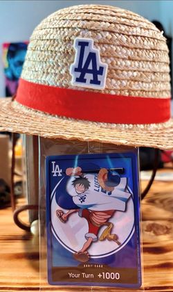 Dodgers LUFFY Card with hat