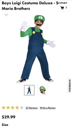 Luigi Costume $15 size toddler 3-4