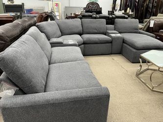 Clearance 7 Pcs Power Recliner Sectional 