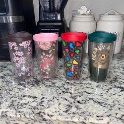 4 Tervis insulated tumblers with lids 1 of them is used $5 Each must pick up