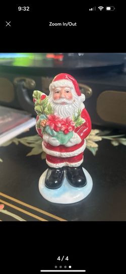 Vintage Santa Claus Figure Pepper Shaker Sculpture
