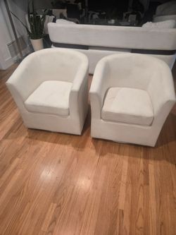 Off white accent chairs