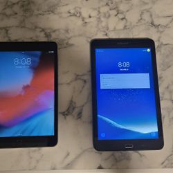 Apple Mini 3 and Samsung Galaxy TabE