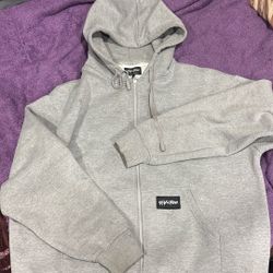 light Grey Shaka Zip Up XL