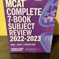 MCAT 7 Book Study Set and extra books 