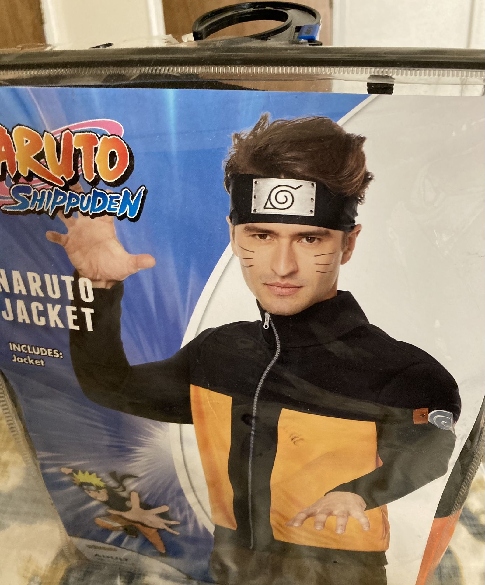 Naruto Shippuden Spirit Halloween Costume Men’s XL Jacket, Bonus Headband