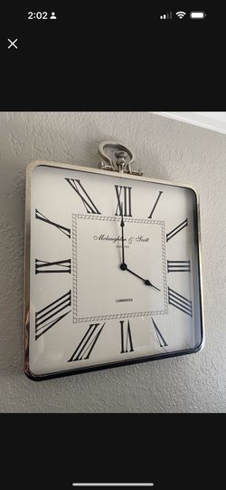 Silver Wall Clock