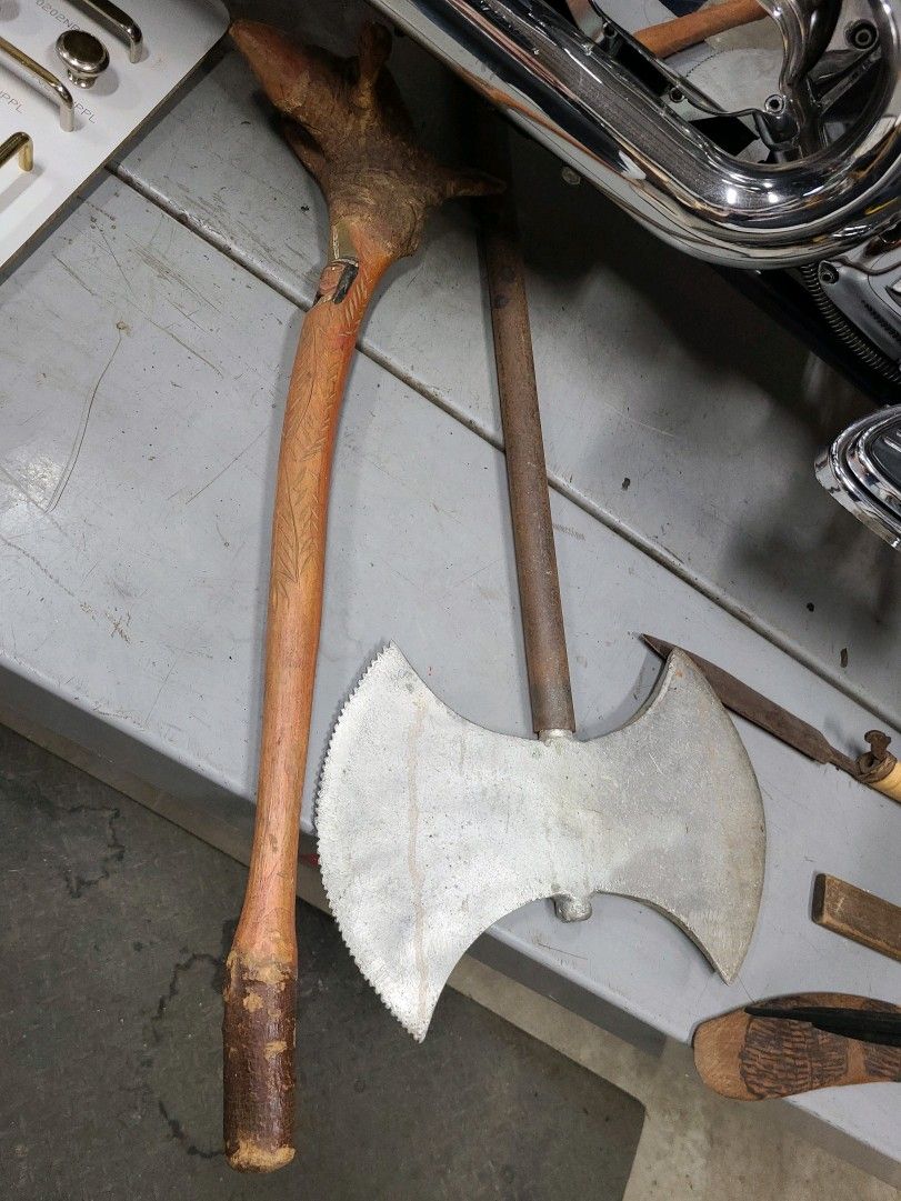 Vintage Austrailian  Boomarang, Old Movie Props And Misc