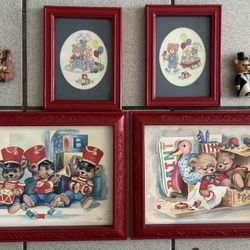 Collection Of Decorative pictures ABC teddy bears