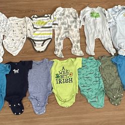 Lot Of 21 Baby Boy Clothes 9 Months Casual All-day shirts Outfits Swim Trunk