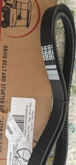 Roy Kaw Golf Cart Part Drive Belt Model :G-0098, Cash Only