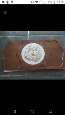 Antique cheese platter