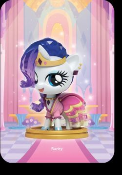 My Little Pony Rarity Mighty Jaxx 4" Collectible Kwistal Fwenz Series