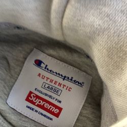 Grey Champion Supreme Hoodie Authentic 
