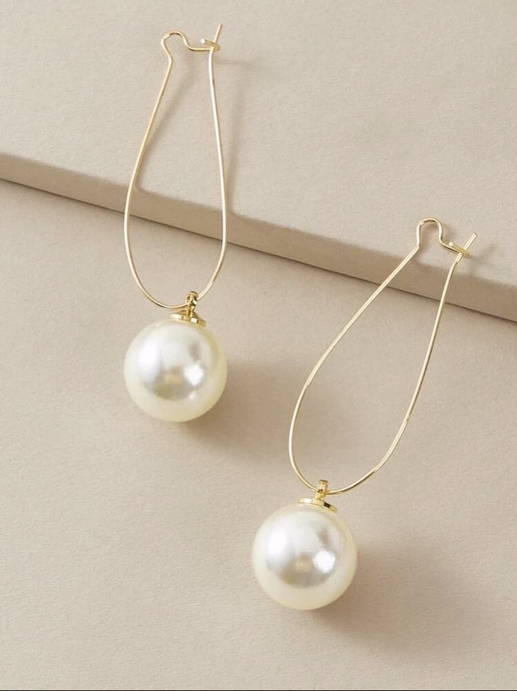 New-pearl drop earring