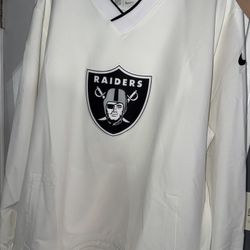 Raiders Nike Windshirt -2x White 