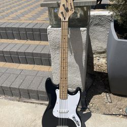 used Squire Bronco bass guitar
