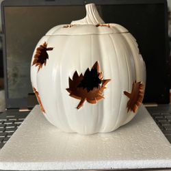 Partylite Autumn Ceramic Pumpkin Candle Holder