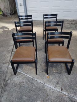 1970s Vintage Brutalist Dining Chairs