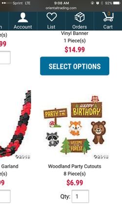 Woodland party supplies
