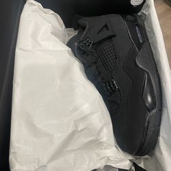 Men Jordan 4 Black Cat Size 10