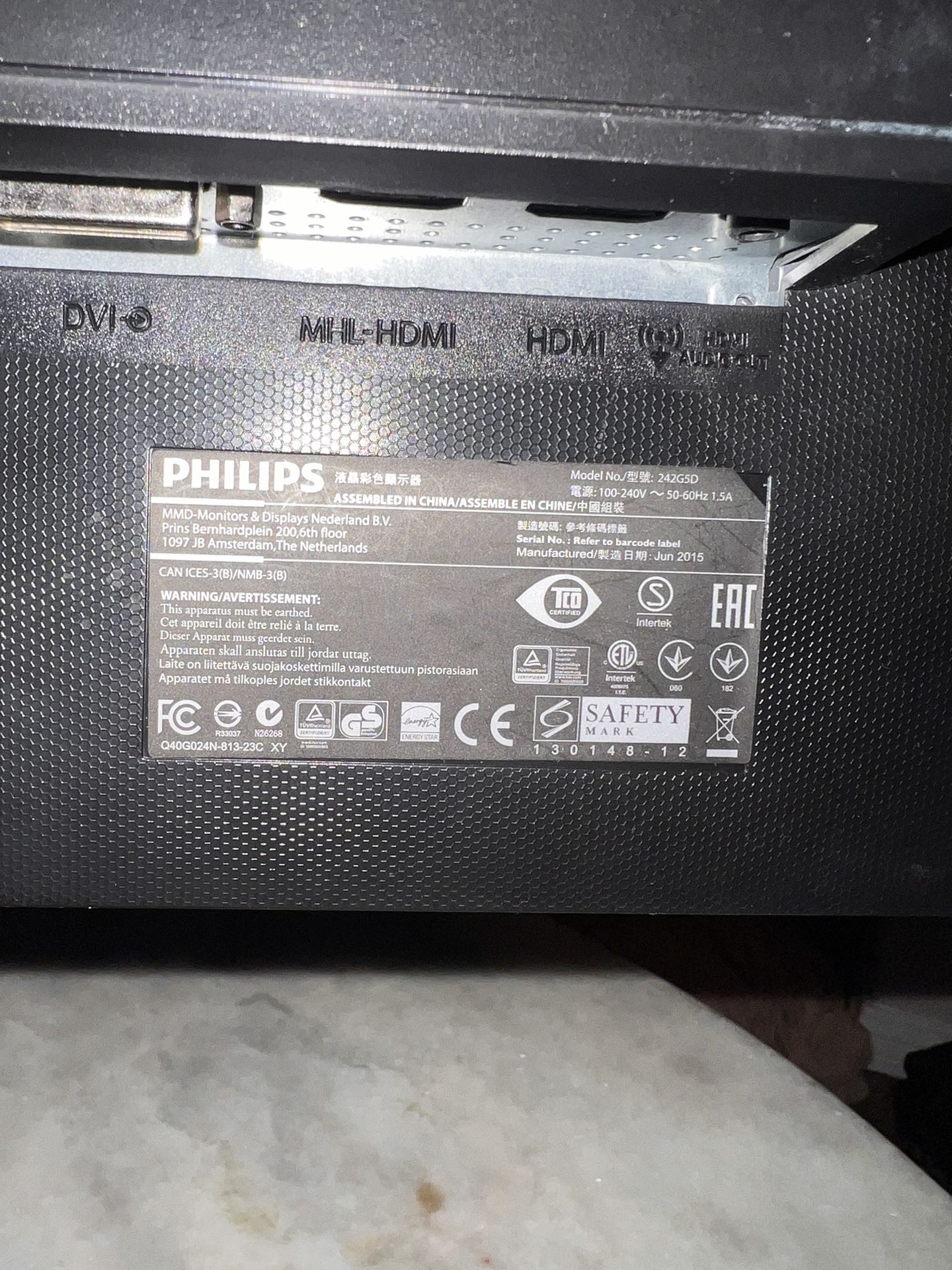 Philips 242g5 144hz LCD Gaming Monitor