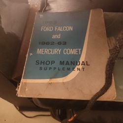 Ford Falcon & Mercury Comet Shop Manual Supplement 