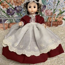 Vintage Madame Alexander Little Women Marmee 8” Storyland Doll + Stand & Box