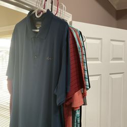 Men’s Greg Norman “Attack Life” Golf Shirts, Size XXL.  Approximately 18 available.  Asking $10 each