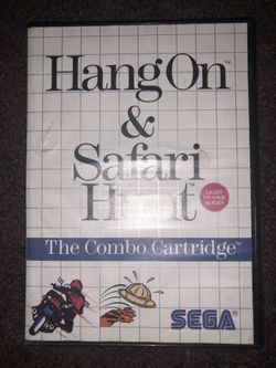 Hang On & Safari Hunt Combo SEGA Master System (Tested, Works)