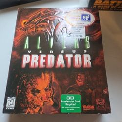 Aliens Versus Predator Factory 1999 Windows PC Game Big Box Sci-Fi Horror