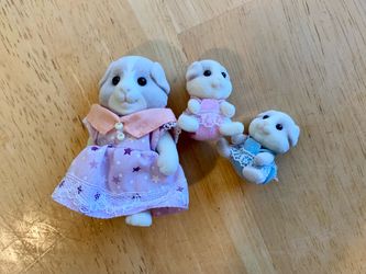 Rare Retired Calico Critters Guinea Pig Family (3 Figures Only)"