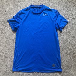 Blue Nike Pro Dri Fit Shirt
