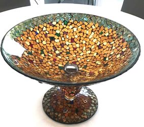 Decorative Glass Mosaic Bowl
