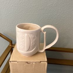 Pottery Barn Letter D Coffee Cup