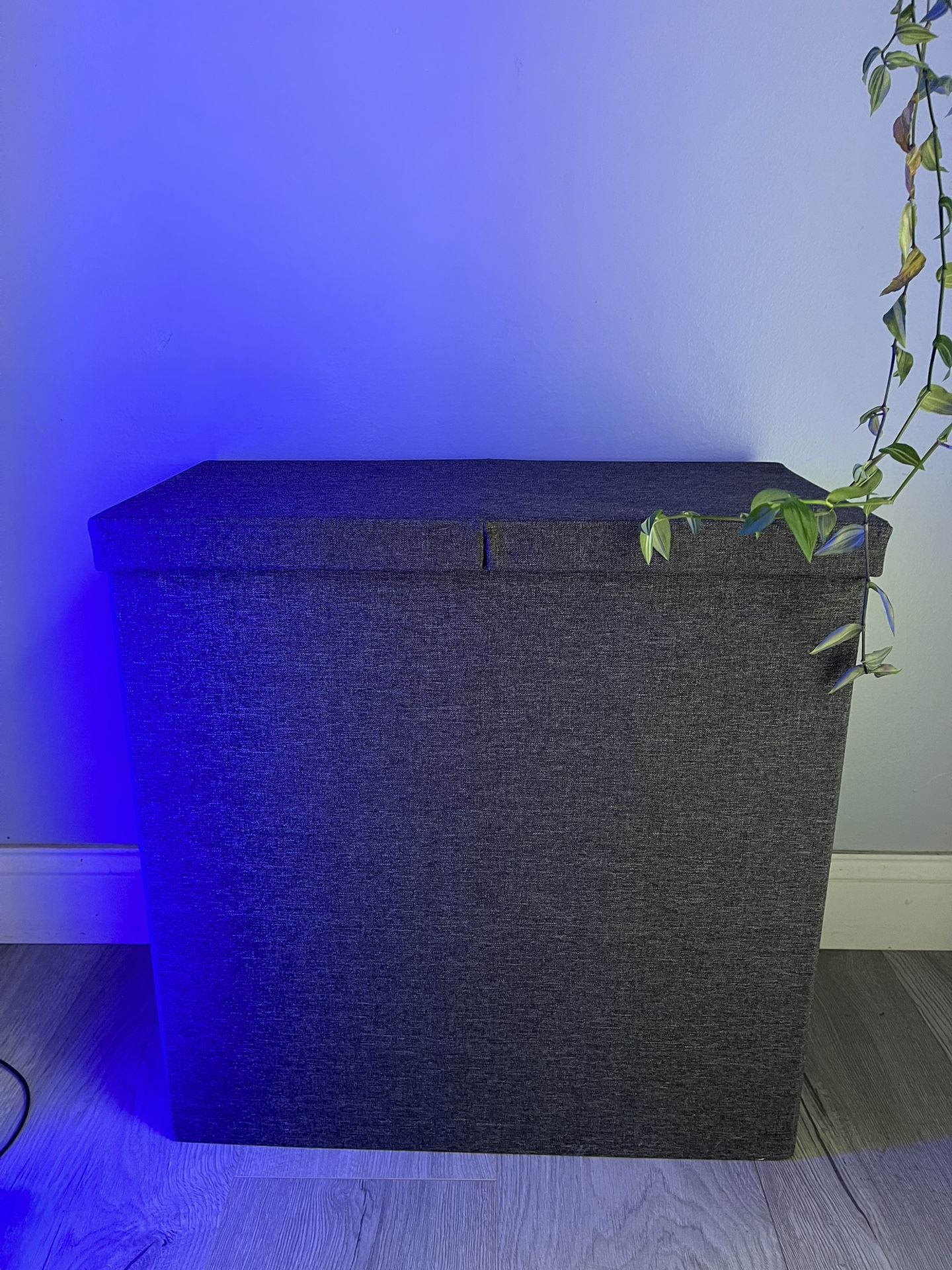 Hamper - Linen Fabric Double Hamper